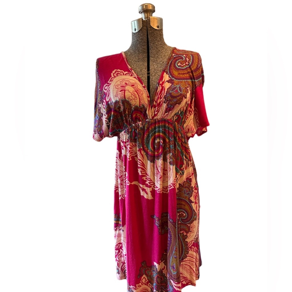 Summer dress/beach cover up Medium to Small. Stretchy colorful